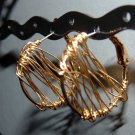 Unique Quarter Size Gold Hoops