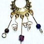 Gold & Purple 5 Dangle Earrings