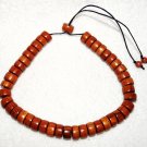Wooden Bead Adjustable Necklace