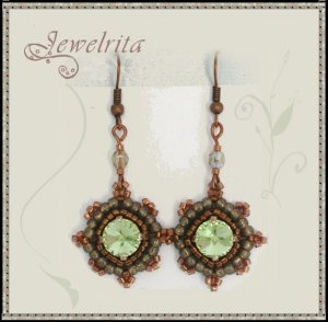Earrings Pretty "green"