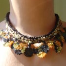 Ottoman style cotton necklace