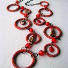 Red Hoops with Red Heart