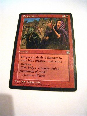 Evaporate Homelands Magic the Gathering Card FREE SHIPPING