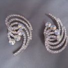 HUGE Clip On Drag Crystal Earrings