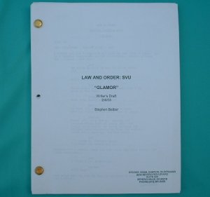 LAW & ORDER: SVU Script 1999 Meloni Hargitay Belzer