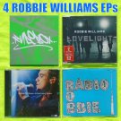 Robbie Williams 4 EP CDs Rudebox Radio Lovelight NEW & Unplayed (Take That) Robbie Williams 4 EP CDs Rudebox Radio Lovelight NEW & Unplayed (Take That)