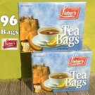 Lieber's Tea Bags 2 Boxes, 96 Bags, Kosher, For hot or iced tea - NEW & Sealed