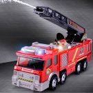 Battery Operated Water Squirting Bump & Go Fire Engine