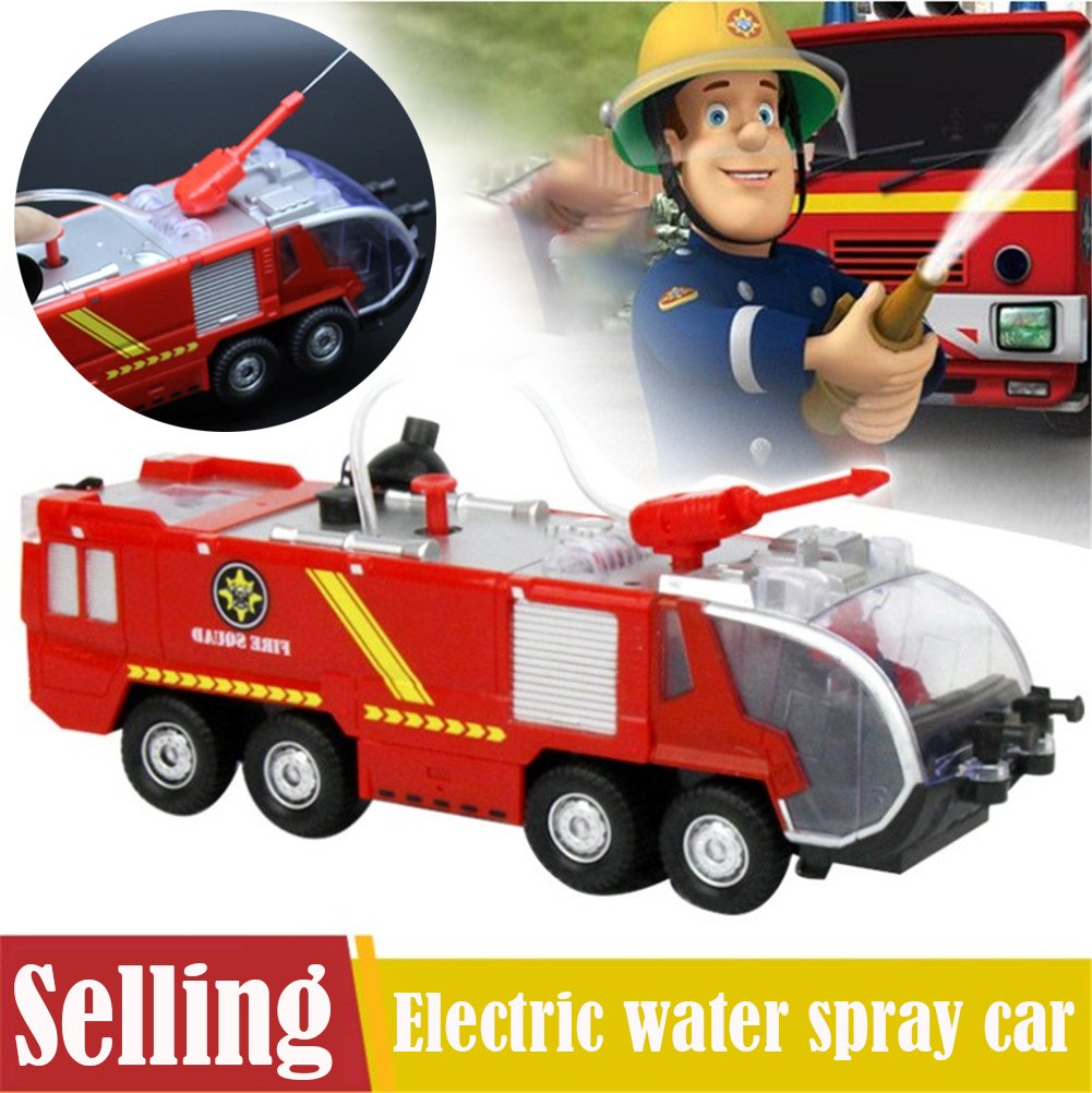 toy fire engine that sprays water