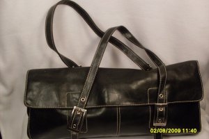 Leather log purse