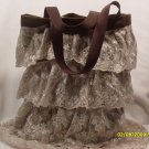 Brown lace purse