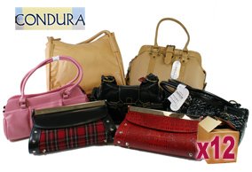 12 x Assorted CONDURA Fashion Handbags