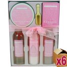 6 x 6 Piece Victorian Rose Bath Set