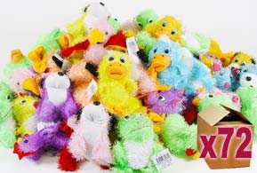 72 x Plush Animals with Sound