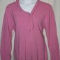 CAROLYN TAYLOR PINK SWEATER WITH TIE-NECK : [Size 2X]