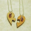 Puzzle Piece Heart Necklace