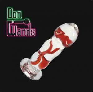 Little Red Ripple Pyrex Wand Dildo