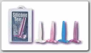 Silicone Tee Anal Probe - Blue