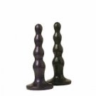 Ripple Small Metallic Black Butt Plug