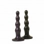 Ripple Small Metallic Black Butt Plug