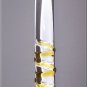 Twisty Wand - Amber Pyrex Glass Dildo