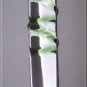 Twisty Wand - Green Pyrex Glass Dildo