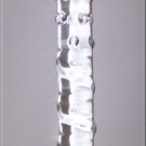 Bumpy Twisty Wand - Clear Pyrex Glass Dildo
