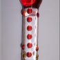Nubby Chubby Head - Red/Amber Pyrex Glass Dildo