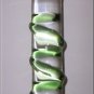 Swirly Chubby Head - Green Pyrex Glass Dildo