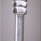 Color Tip Ripple Wand - Pink Pyrex Glass Dildo