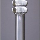 Color Tip Ripple Wand - Blue Pyrex Glass Dildo