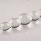 Graduate Hand Blown Massage Wand Clear Pyrex Glass Dildo