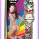 Rainbow Magical Wand 9" Stimulator Head Glass Dildo