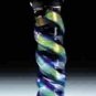Dichroic Wrapped G-Spot Shaft Glass Dildo
