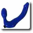 Feeldoe Slim Blue With Vibrator Silicone Dildo