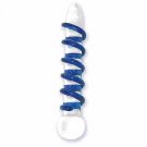 Glass Pleasure Dong w/ Swirls Acrylic Dildo