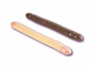Ebony Tool 18" Smooth Double Dong Double Head Dildo