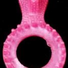 DU-X Softee Cockring with Clit Bumper - Hot Pink