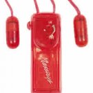 Vibrating Twin Mini Bullets Red Vibrator
