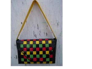 Black Rasta Handbag (Woven)