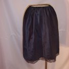 Slip Saks Fifth Avenue Vintage slip Black Embroidered flowers half slip (S L A)
