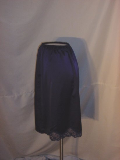 Maidenform Sweet Nothings Navy Blue Half Slip Vintage Slip Small Half Slip