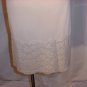 Sandstone half slip Vintage exquisite lace hemmed slip Pillow Tab. (S L A)
