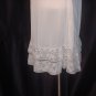 Phil Maid Lacy Nylon Vintage half slip white slip Large    (S L A)