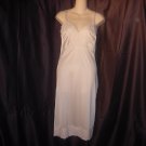 Dixie Bell vintage full slip large beige lacy whole slip  42 (S L A)