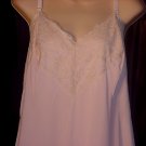 Lane Bryant Vintage Full Slip Bust 50 Large Pink and Ecru whole slip dress (S L A)