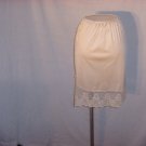 Vanity Fair Small cafe au lait half slip Vintage lacy slip antron nylon III (S L A)