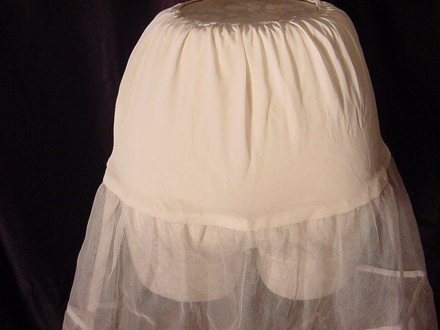 White Crinoline Vintage Can Can Stiff White Petticoat S L A