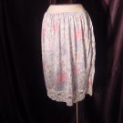 Floral half Slip Danbury 3x Blues rose colors polyester (S L A)