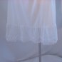 Gluv Tex Half Slip White off White Vintage slip Nylon Large 7 inch lace hem (S L A)